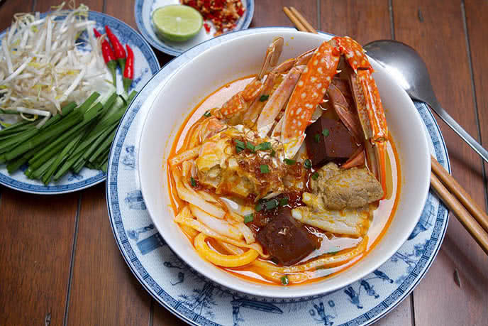 Bánh canh ghẹ muối ớt xanh