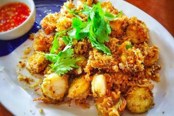 cồi sò điệp rang muối