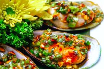 vẹm xanh nướng sa tế